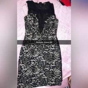 Elegant Black Lace Dress